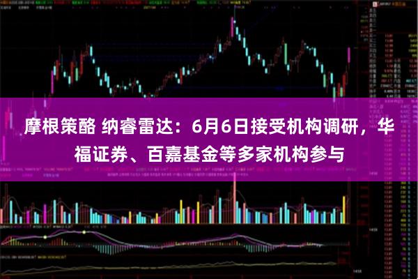 摩根策酪 纳睿雷达：6月6日接受机构调研，华福证券、百嘉基金等多家机构参与