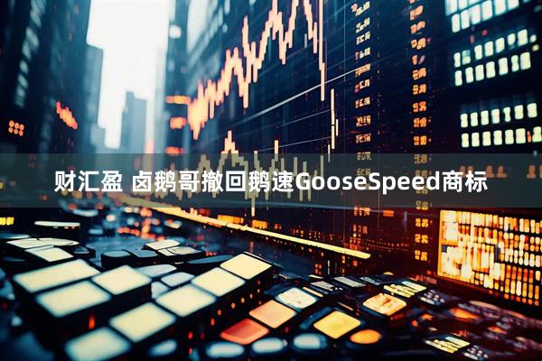 财汇盈 卤鹅哥撤回鹅速GooseSpeed商标