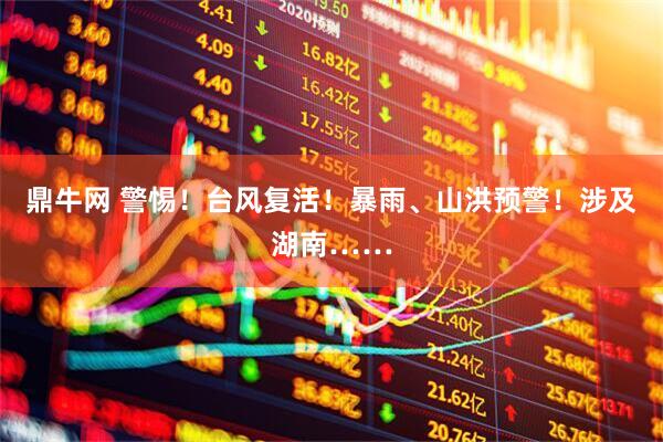 鼎牛网 警惕!台风复活!暴雨、山洪预警!涉及湖南……