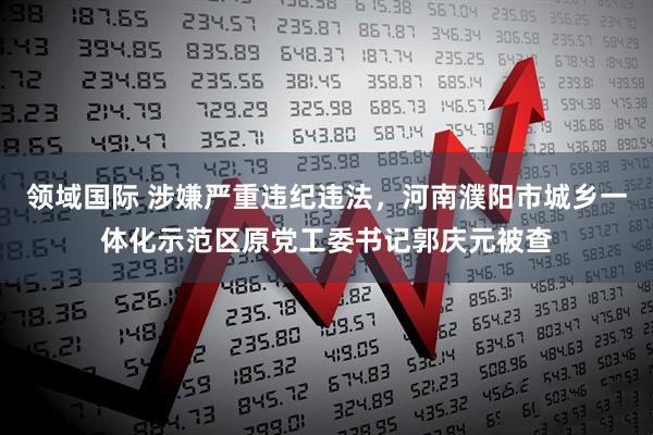 领域国际 涉嫌严重违纪违法，河南濮阳市城乡一体化示范区原党工委书记郭庆元被查