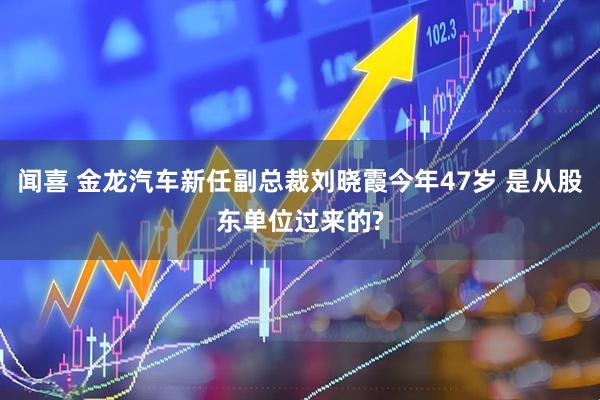 闻喜 金龙汽车新任副总裁刘晓霞今年47岁 是从股东单位过来的?